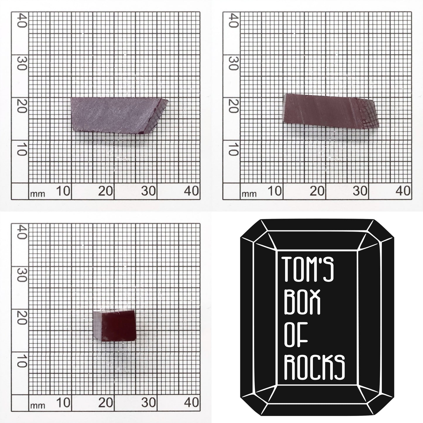 Synthetic Alexandrite Gemstone Rough - Red