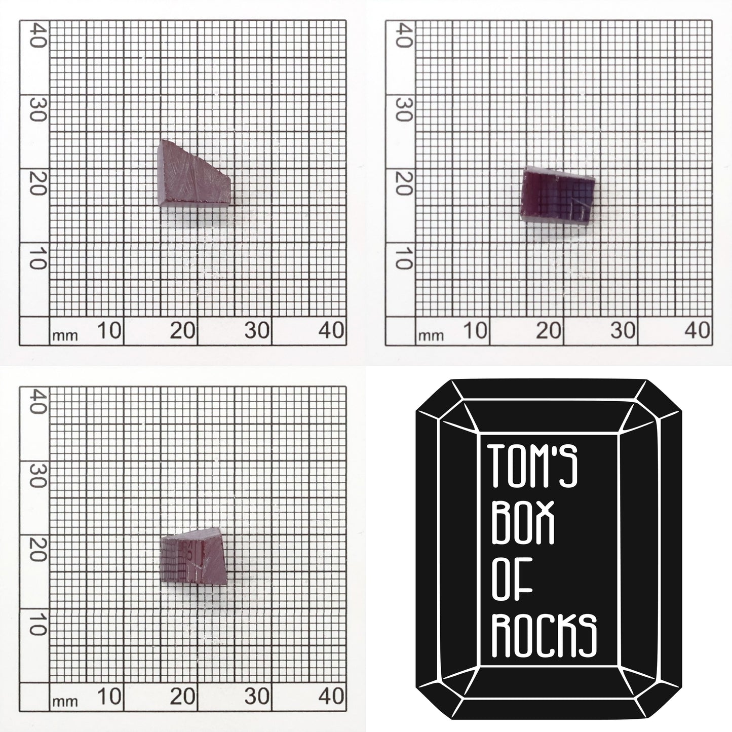 Synthetic Alexandrite Gemstone Rough - Red