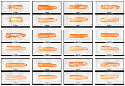 Sunrise #16 Lab Created Corundum Sapphire Faceting Rough for Gem Cutting - Various Sizes - Split Boule