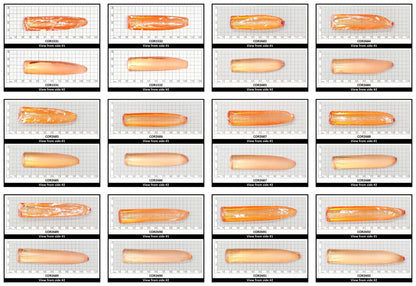Sunrise #16 Lab Created Corundum Sapphire Faceting Rough for Gem Cutting - Various Sizes - Split Boule