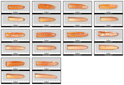 Sunrise #16 Lab Created Corundum Sapphire Faceting Rough for Gem Cutting - Various Sizes - Split Boule