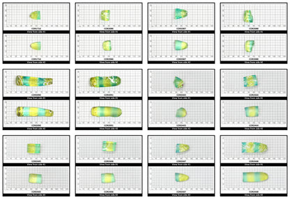 Yellow/Green Bi-Color Lab Created Corundum Sapphire Faceting Rough for Gem Cutting - Various Sizes - Split Boule