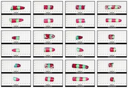 Pink/Green Tourmaline Bi-Color Lab Created Corundum Sapphire Faceting Rough for Gem Cutting - Various Sizes - Split Boule