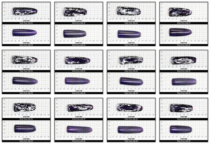Purple Kunzite #60 Lab Created Corundum Sapphire Faceting Rough for Gem Cutting - Various Sizes - Split Boule