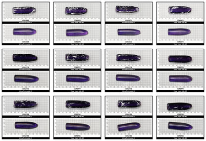 Purple Kunzite #60 Lab Created Corundum Sapphire Faceting Rough for Gem Cutting - Various Sizes - Split Boule