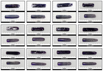 Djeva Purple Kunzite #61 Lab Created Corundum Sapphire Faceting Rough for Gem Cutting - DISCONTINUED - Various Sizes - Split Boule