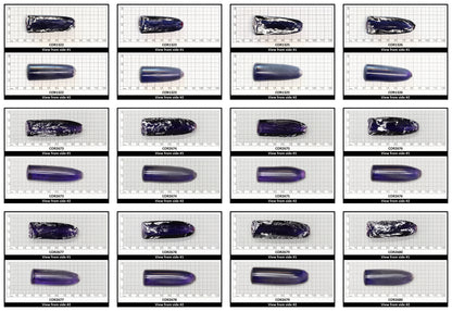 Dark Purple Kunzite #61 Lab Created Corundum Sapphire Faceting Rough for Gem Cutting - Various Sizes - Split Boule