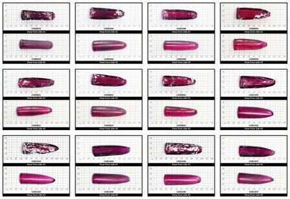 Purple #65 Lab Created Corundum Sapphire Faceting Rough for Gem Cutting - Various Sizes - Split Boule