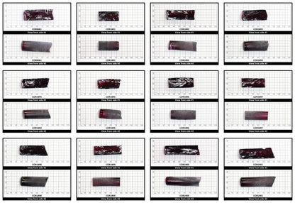 Dark Purple #66 Lab Created Corundum Sapphire Faceting Rough for Gem Cutting - Various Sizes - Split Boule