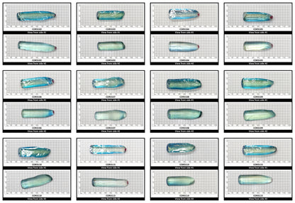 Dark Paraiba Colored Lab Created Corundum Sapphire Faceting Rough for Gem Cutting - Various Sizes