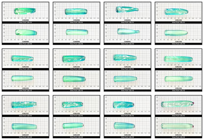 Light Paraiba Colored Lab Created Corundum Sapphire Faceting Rough for Gem Cutting - Various Sizes