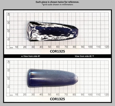 Dark Purple Kunzite #61 Lab Created Corundum Sapphire Faceting Rough for Gem Cutting - Various Sizes - Split Boule : COR1325
