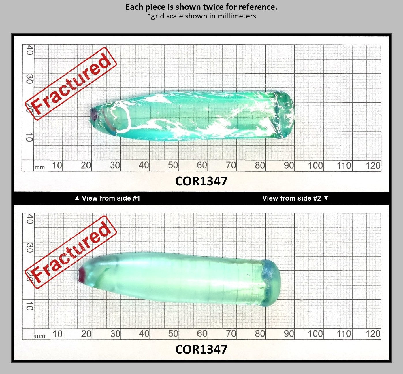 Light Paraiba Colored Lab Created Corundum Sapphire Faceting Rough for Gem Cutting - Various Sizes : COR1347
