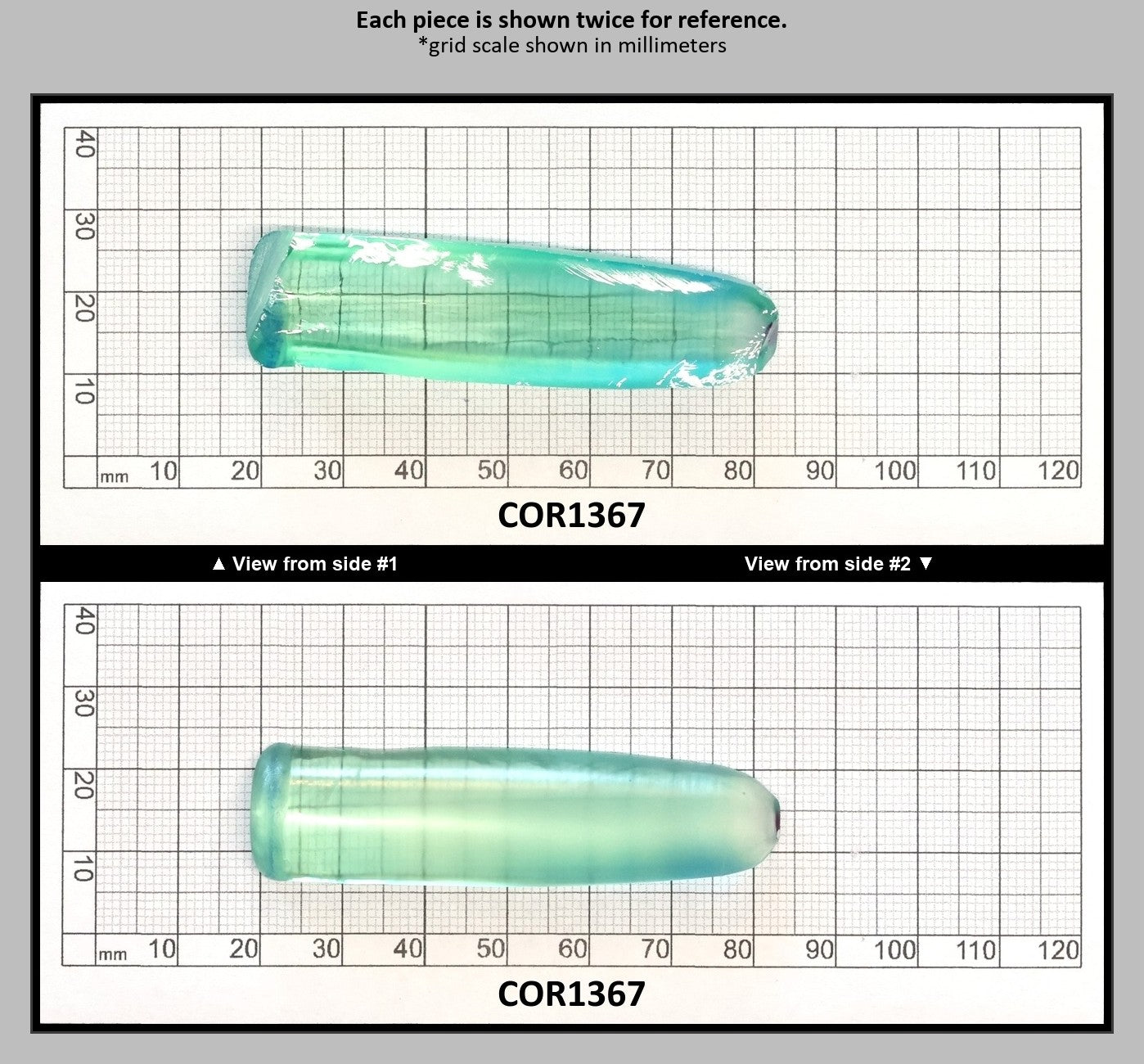 Light Paraiba Colored Lab Created Corundum Sapphire Faceting Rough for Gem Cutting - Various Sizes : COR1367