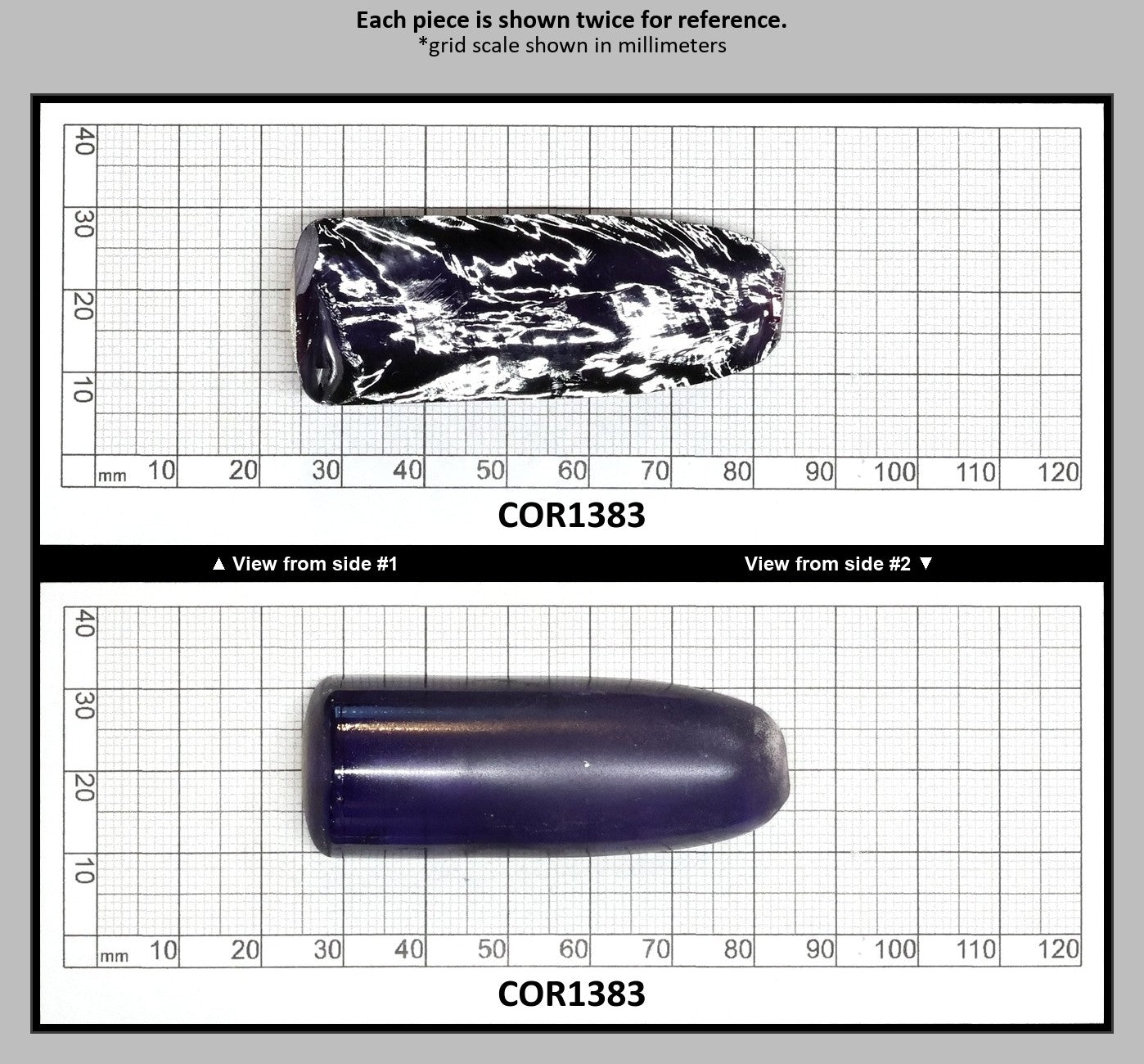 Purple Kunzite #60 Lab Created Corundum Sapphire Faceting Rough for Gem Cutting - Various Sizes - Split Boule : COR1383