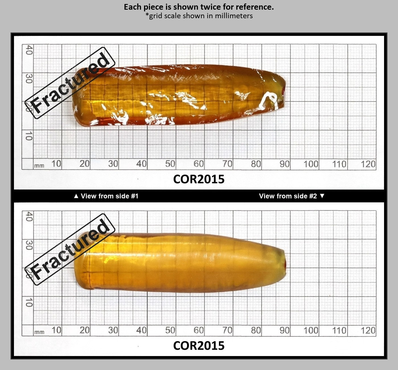 Yellow #21 Lab Created Corundum Sapphire Faceting Rough for Gem Cutting - Various Sizes - Split Boule : COR2015
