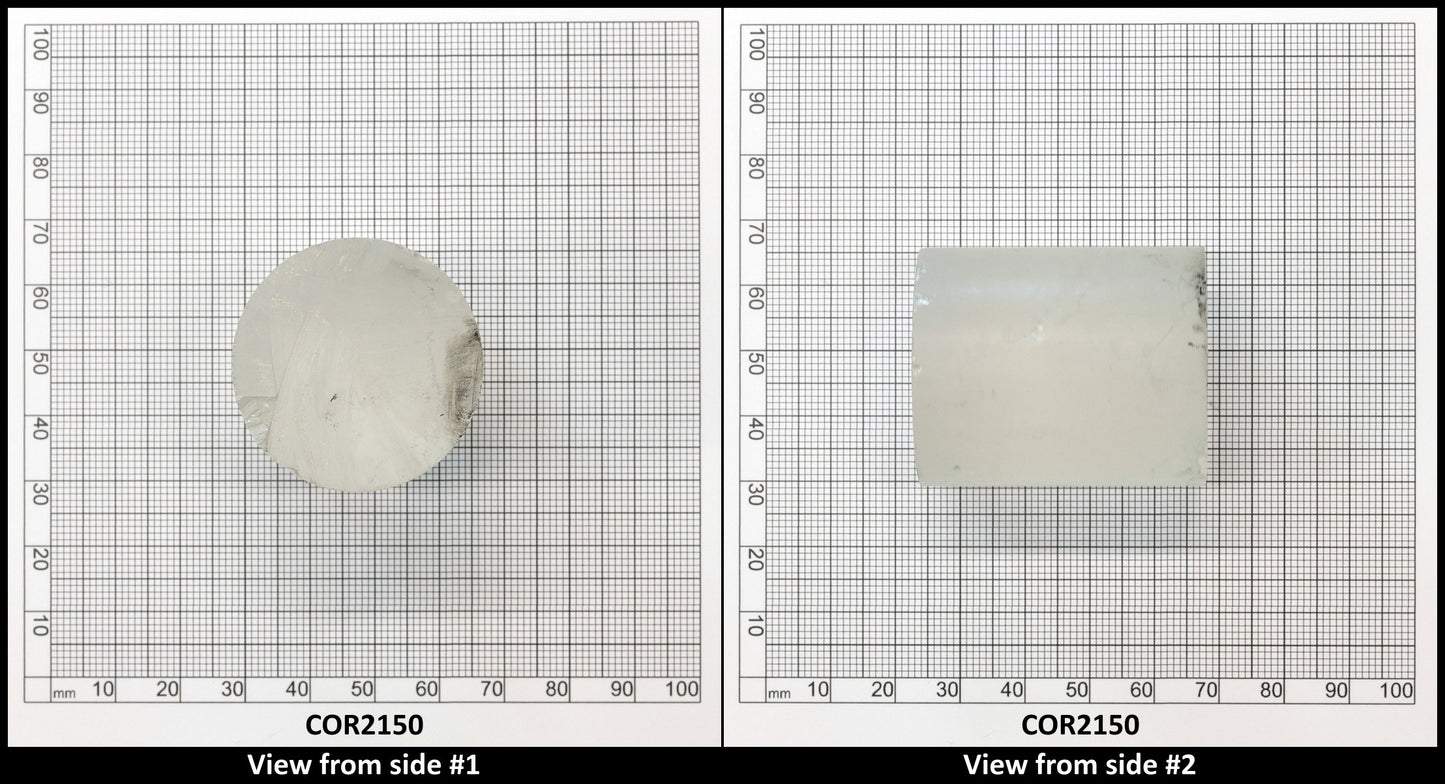 White Cylinders Lab Created Corundum Sapphire - Faceting Rough