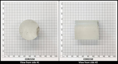 White Cylinders Lab Created Corundum Sapphire - Faceting Rough