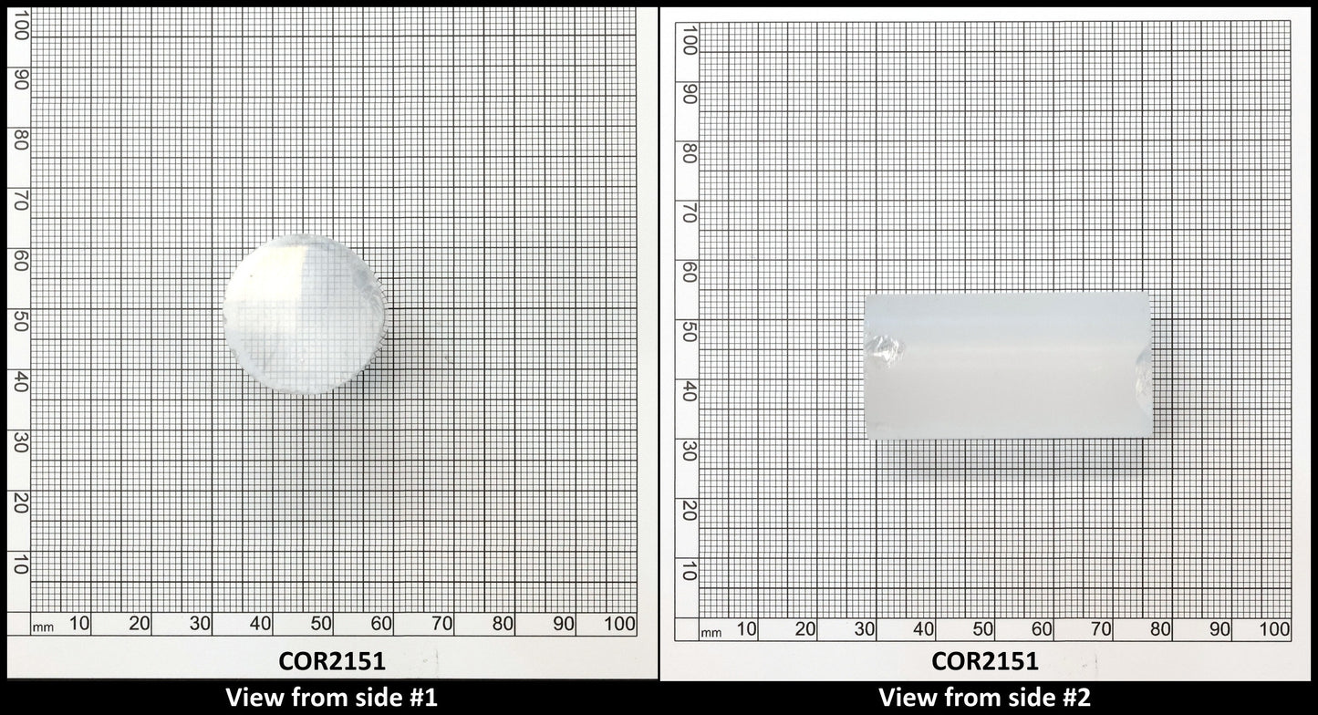 White Cylinders Lab Created Corundum Sapphire - Faceting Rough