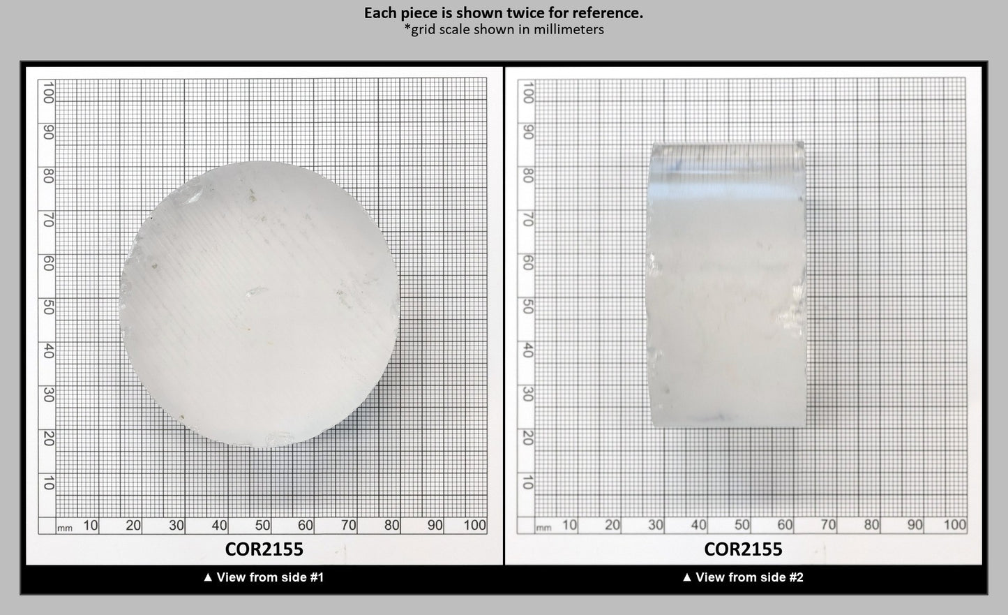 White Cylinders Lab Created Corundum Sapphire - Faceting Rough : COR2155