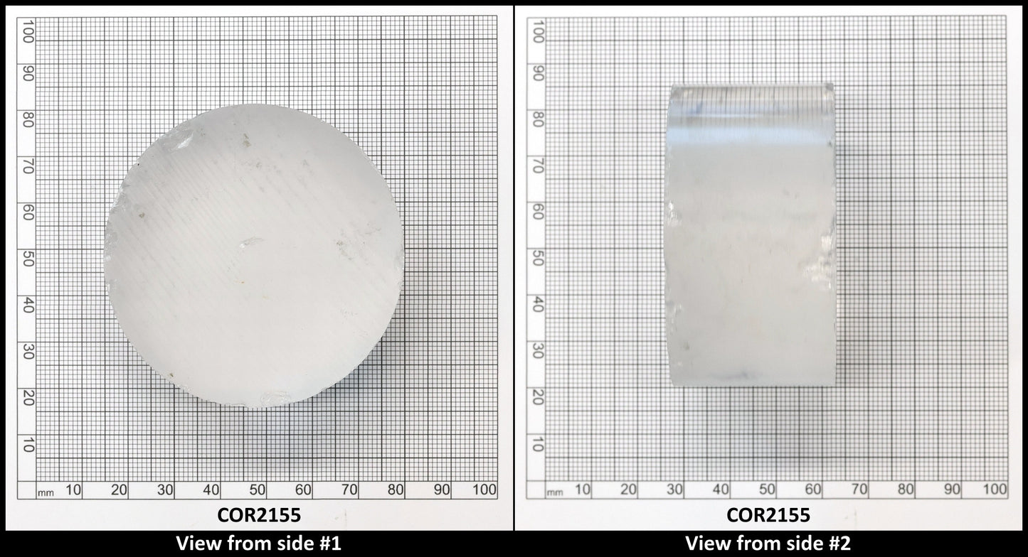 White Cylinders Lab Created Corundum Sapphire - Faceting Rough