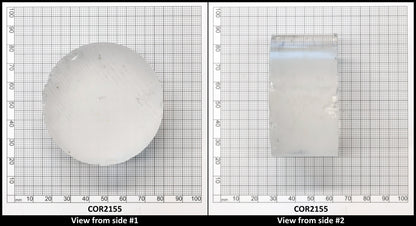 White Cylinders Lab Created Corundum Sapphire - Faceting Rough