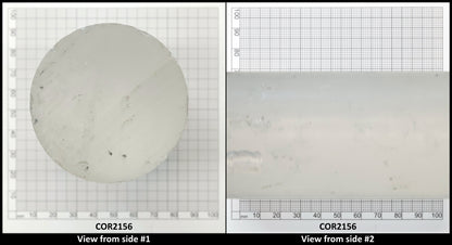 White Cylinders Lab Created Corundum Sapphire - Faceting Rough