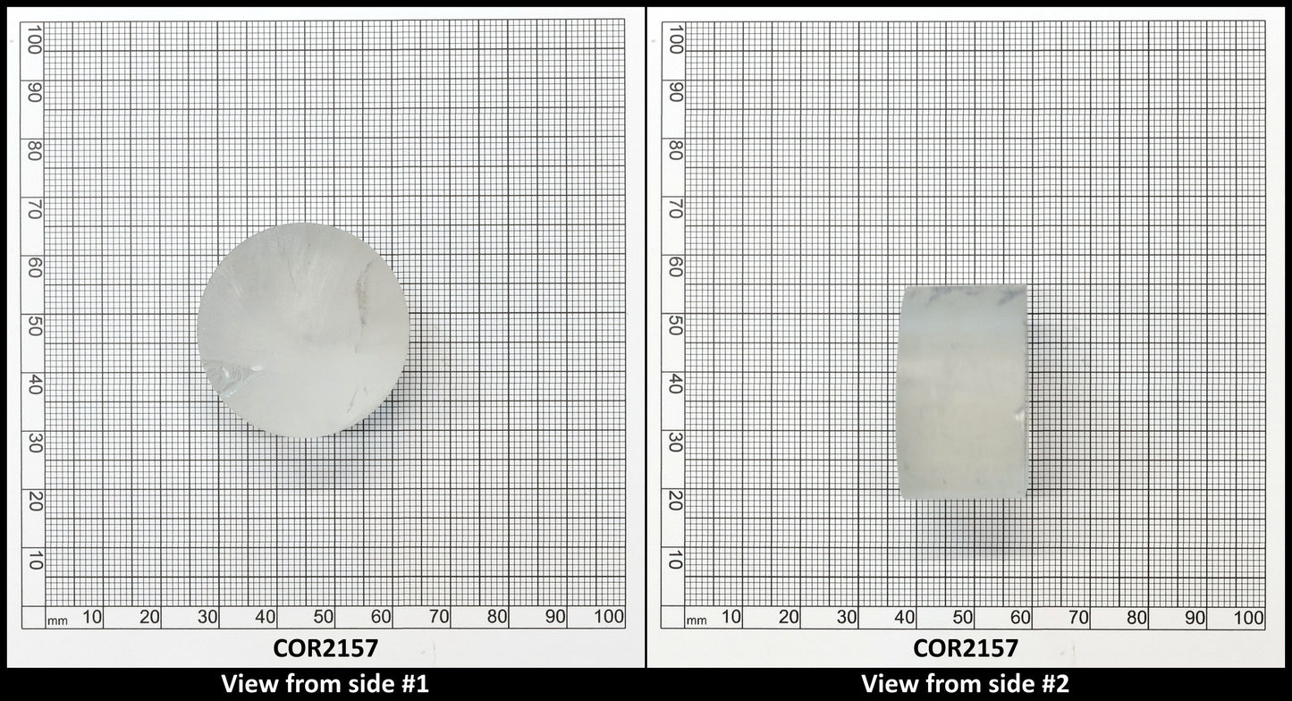 White Cylinders Lab Created Corundum Sapphire - Faceting Rough