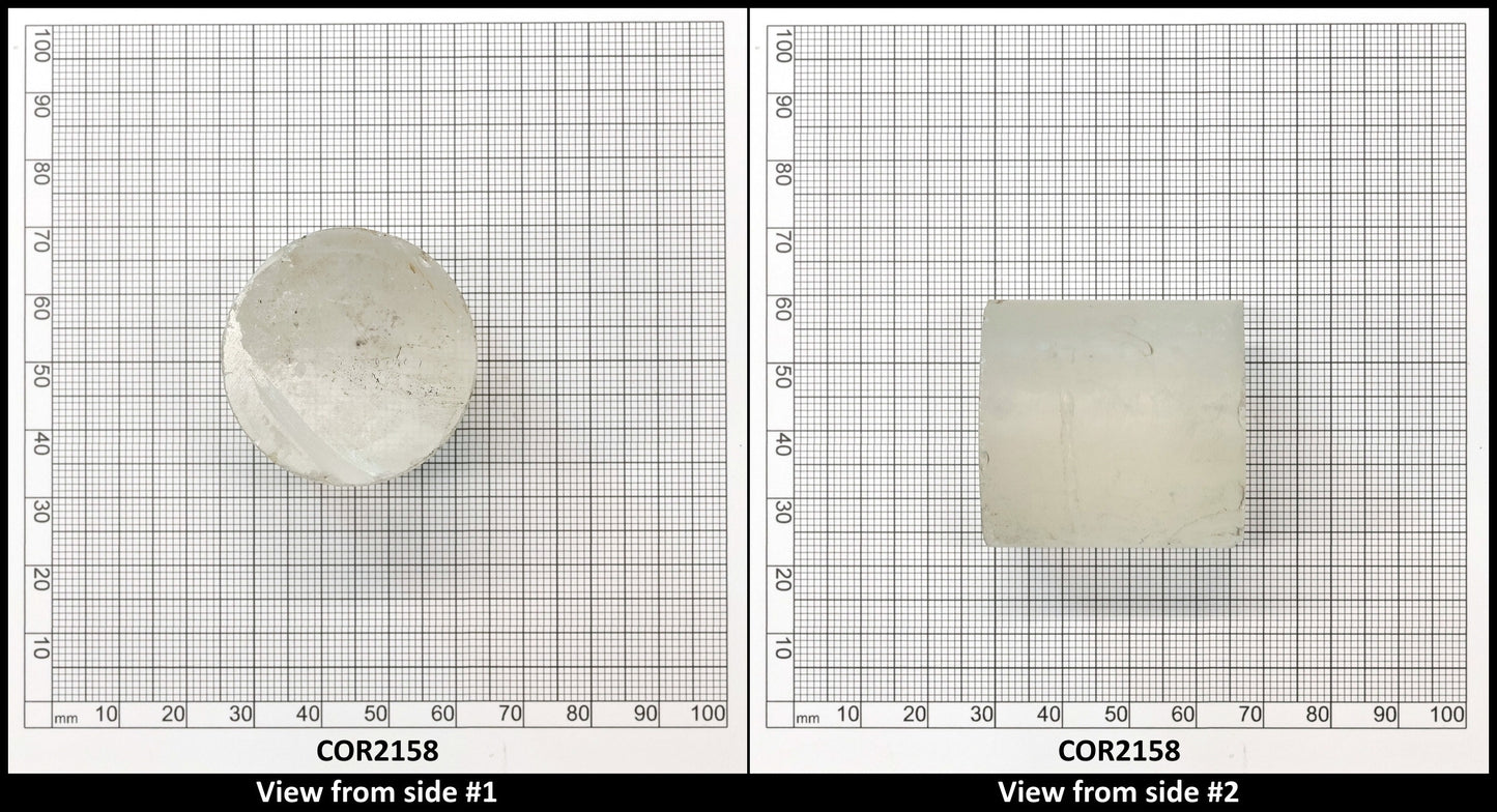 White Cylinders Lab Created Corundum Sapphire - Faceting Rough