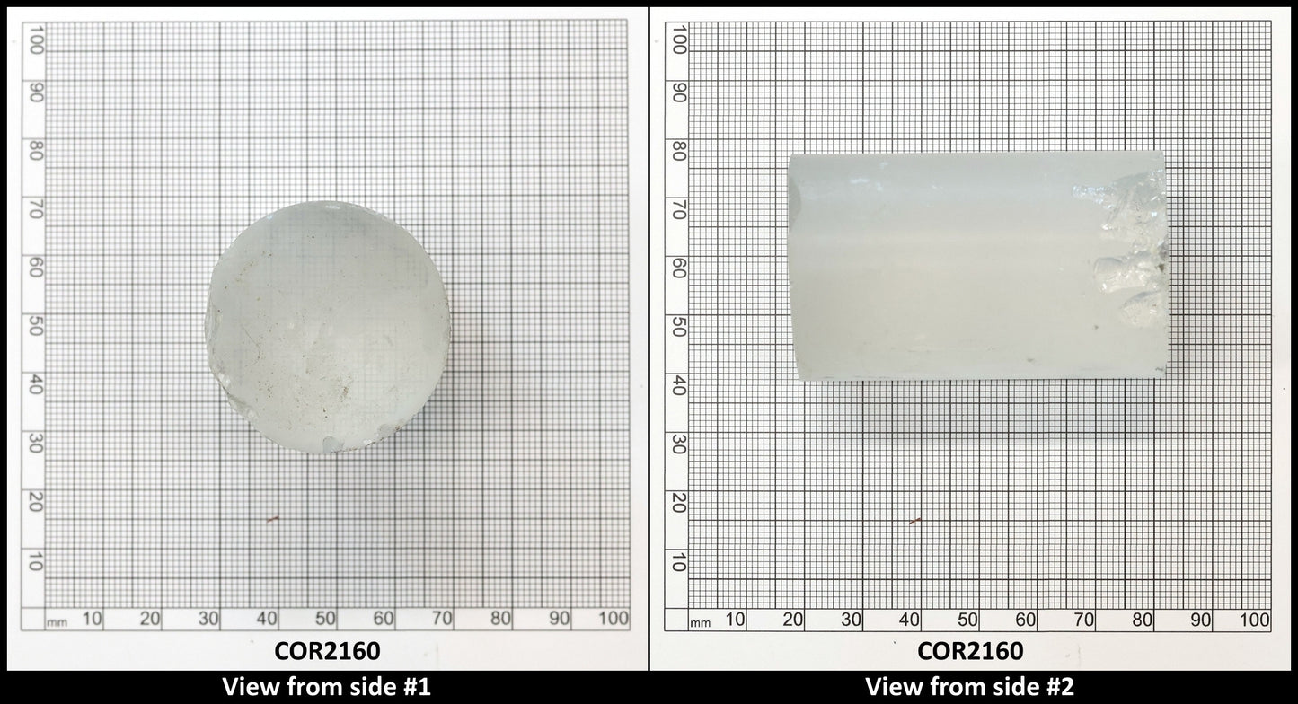 White Cylinders Lab Created Corundum Sapphire - Faceting Rough
