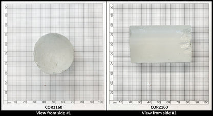 White Cylinders Lab Created Corundum Sapphire - Faceting Rough