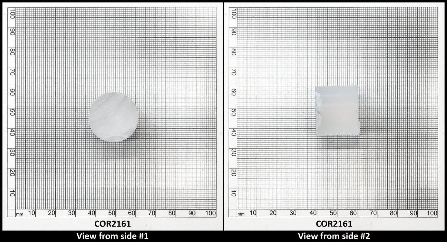 White Cylinders Lab Created Corundum Sapphire - Faceting Rough