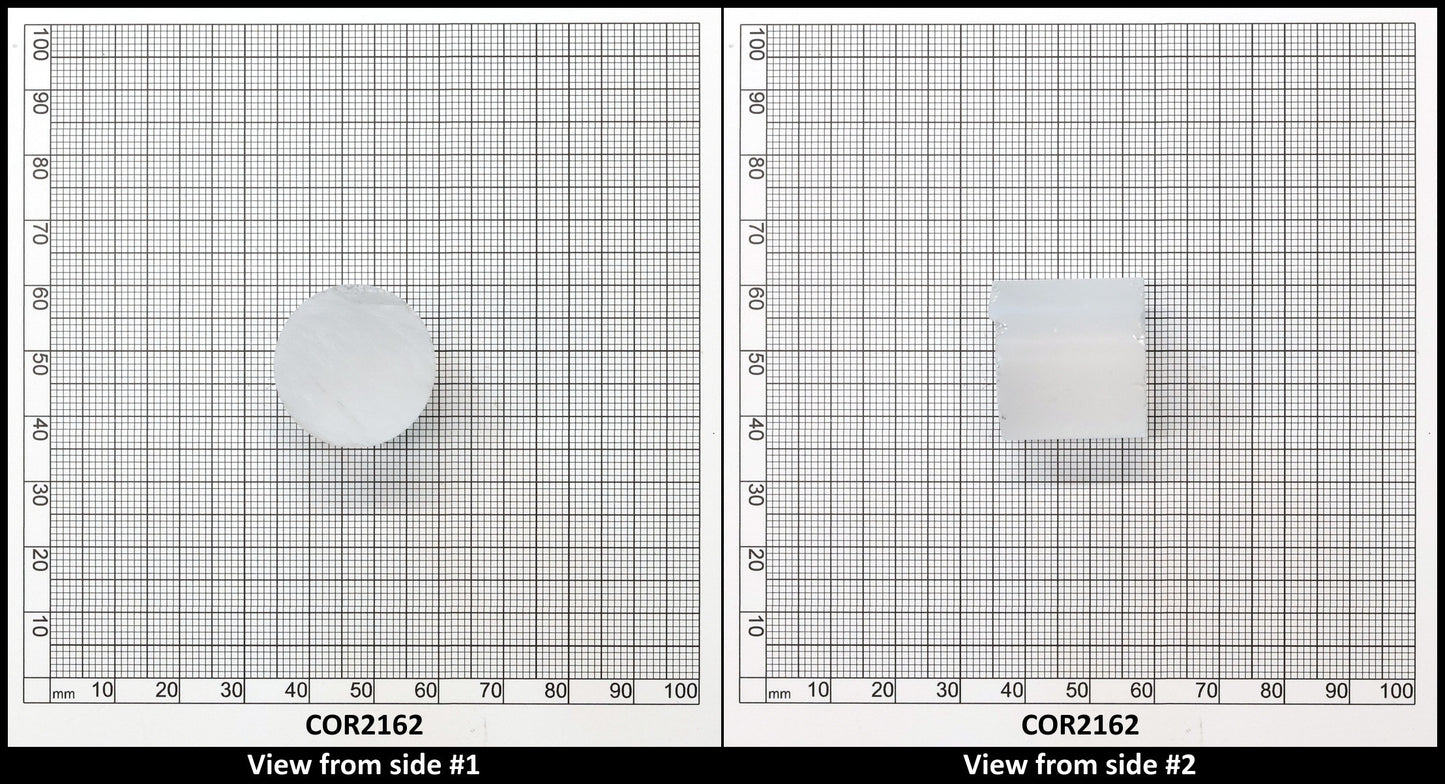 White Cylinders Lab Created Corundum Sapphire - Faceting Rough