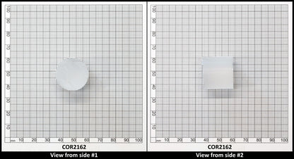 White Cylinders Lab Created Corundum Sapphire - Faceting Rough