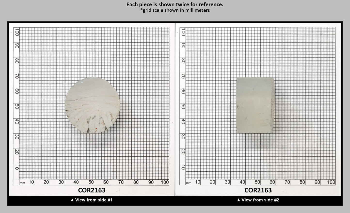 White Cylinders Lab Created Corundum Sapphire - Faceting Rough : COR2163