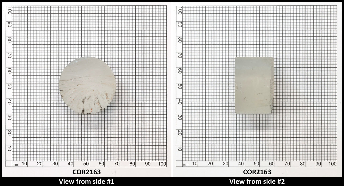White Cylinders Lab Created Corundum Sapphire - Faceting Rough
