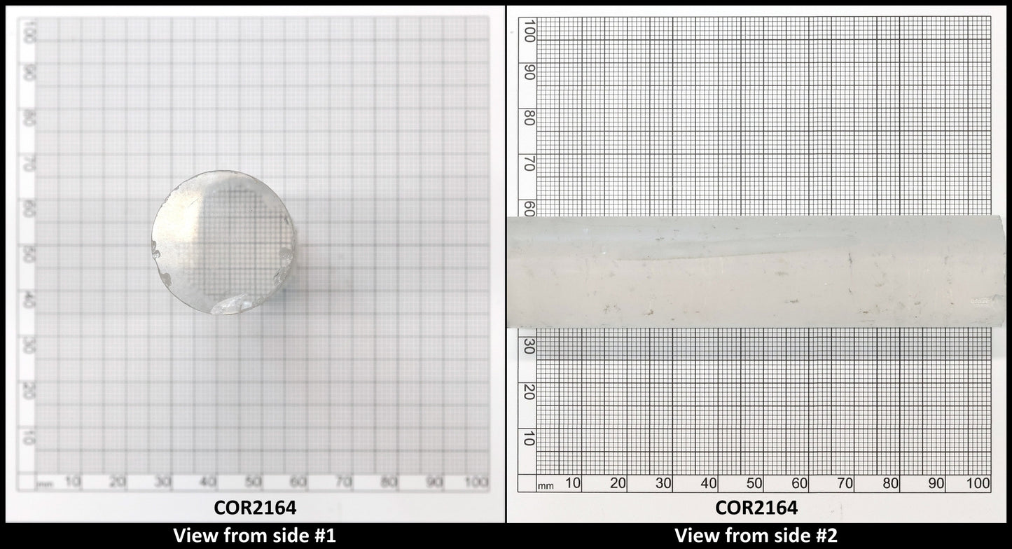 White Cylinders Lab Created Corundum Sapphire - Faceting Rough