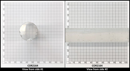 White Cylinders Lab Created Corundum Sapphire - Faceting Rough