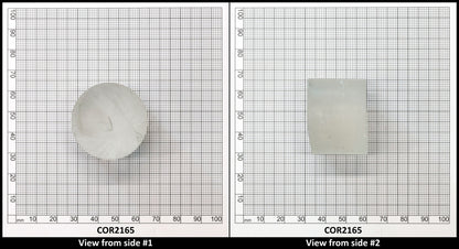 White Cylinders Lab Created Corundum Sapphire - Faceting Rough