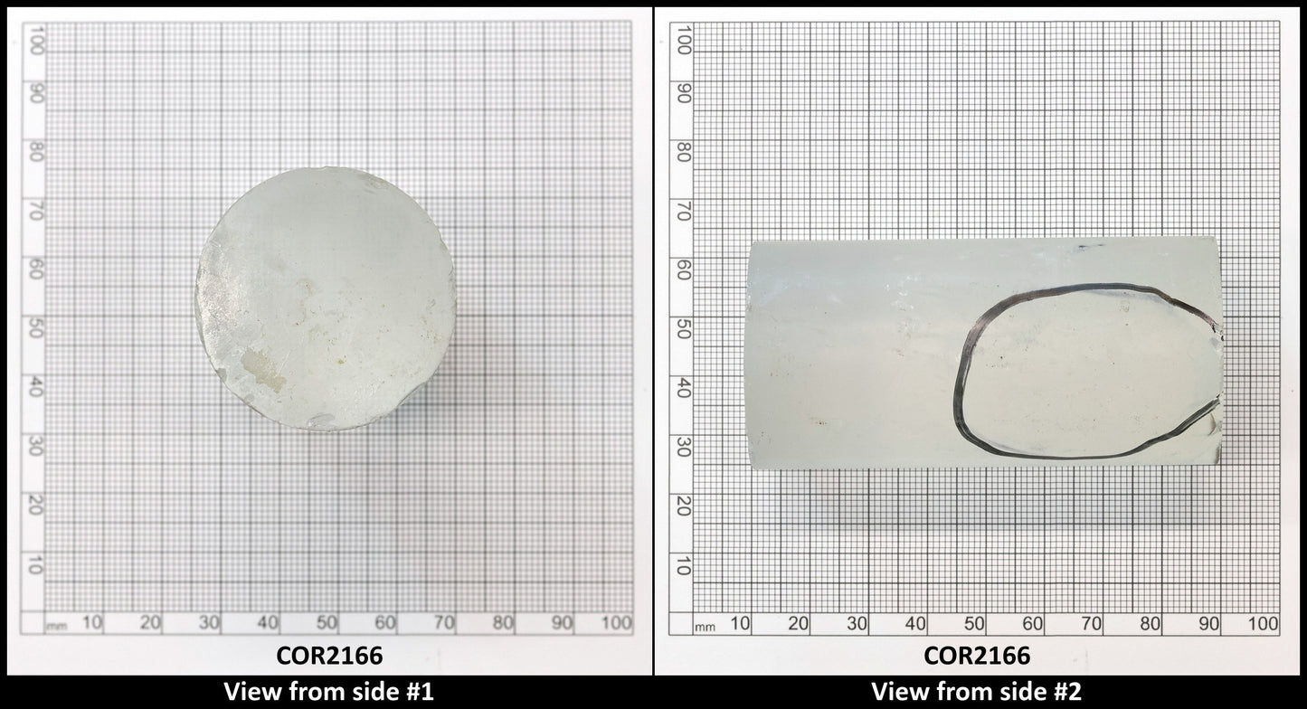 White Cylinders Lab Created Corundum Sapphire - Faceting Rough