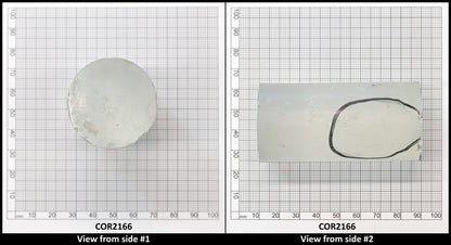 White Cylinders Lab Created Corundum Sapphire - Faceting Rough