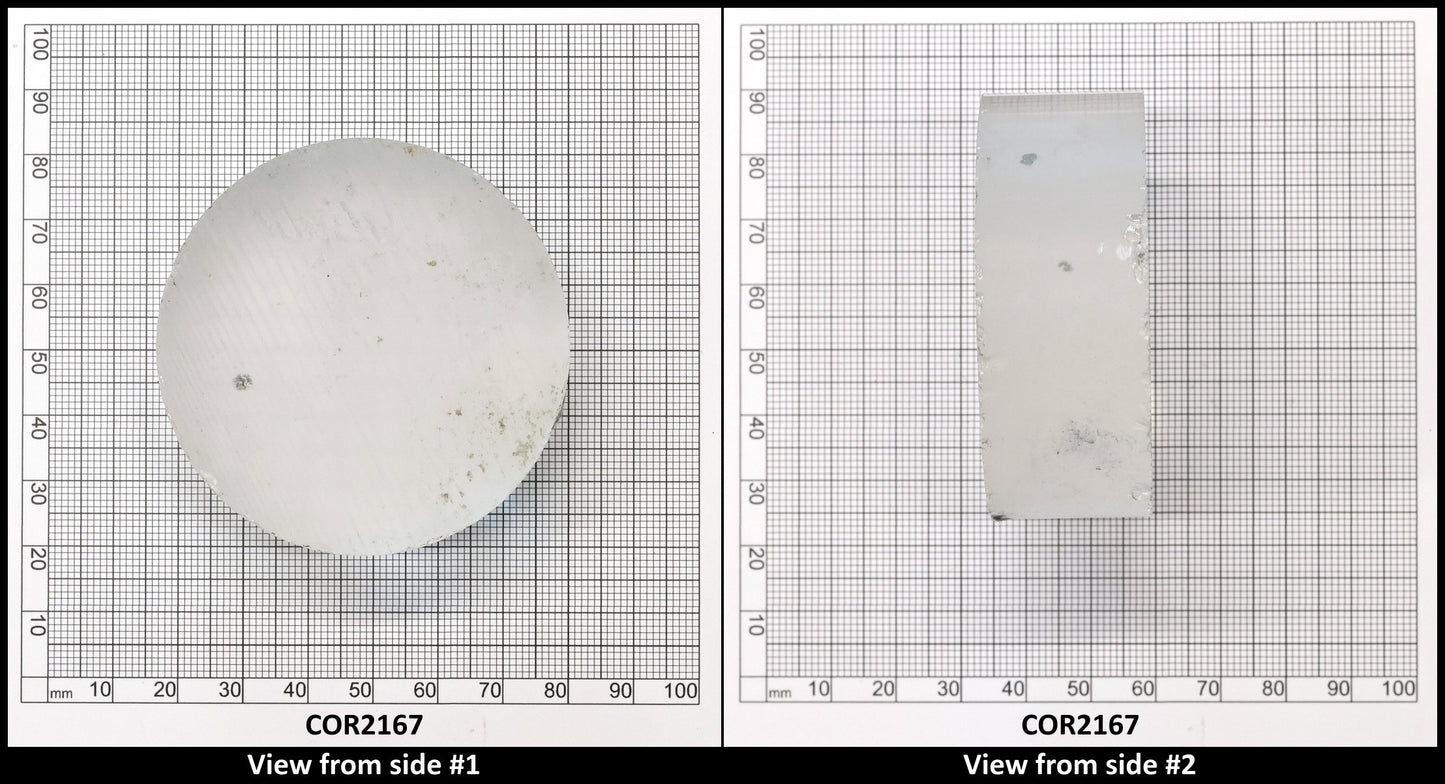 White Cylinders Lab Created Corundum Sapphire - Faceting Rough