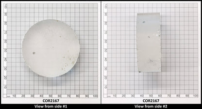 White Cylinders Lab Created Corundum Sapphire - Faceting Rough