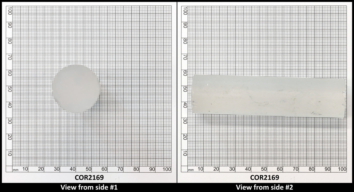 White Cylinders Lab Created Corundum Sapphire - Faceting Rough