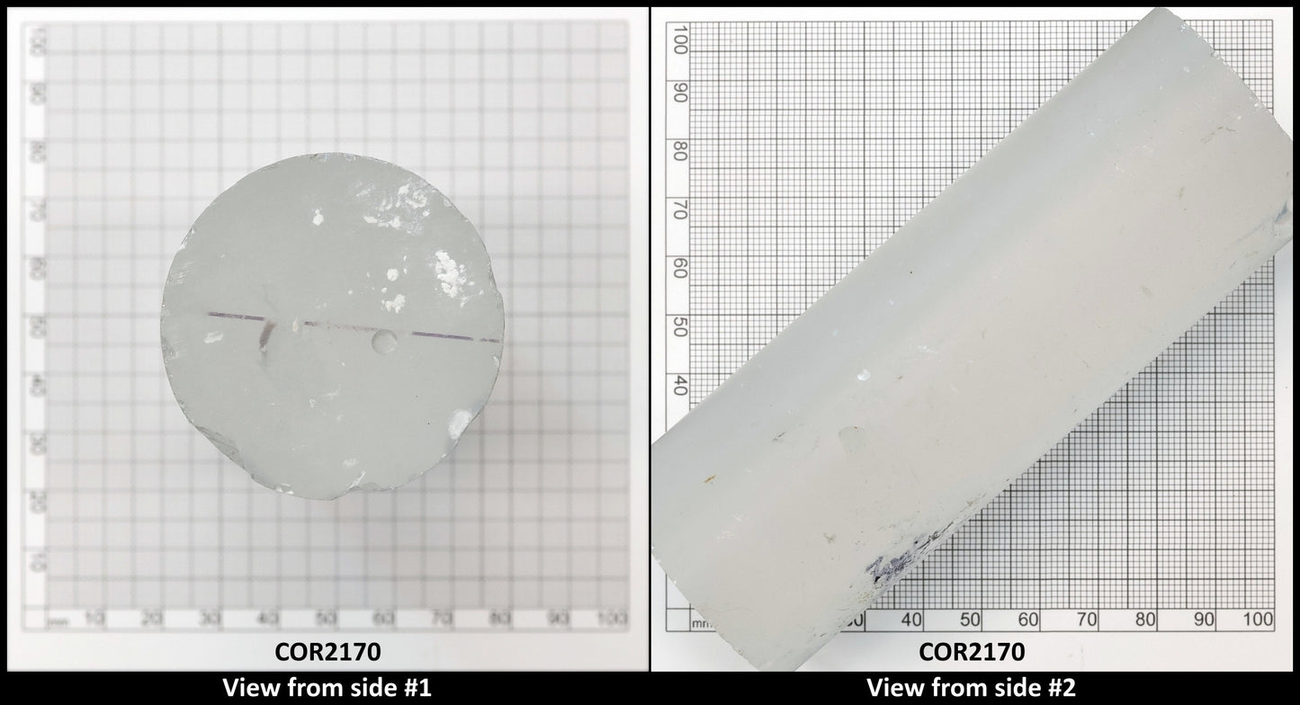 White Cylinders Lab Created Corundum Sapphire - Faceting Rough