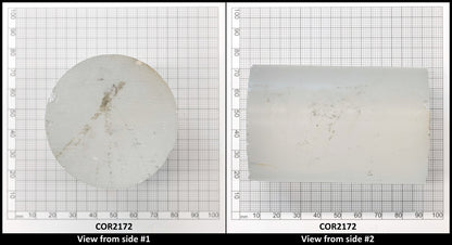 White Cylinders Lab Created Corundum Sapphire - Faceting Rough