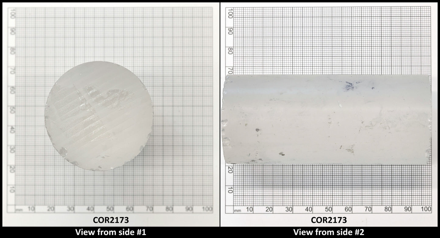 White Cylinders Lab Created Corundum Sapphire - Faceting Rough