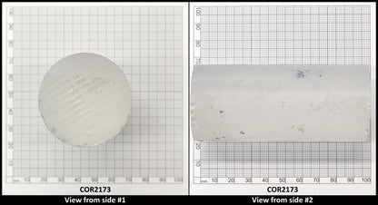 White Cylinders Lab Created Corundum Sapphire - Faceting Rough