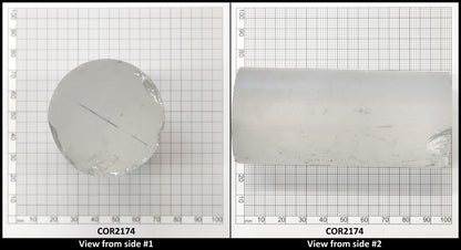 White Cylinders Lab Created Corundum Sapphire - Faceting Rough