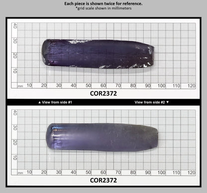 Alexandrite #45 Colored Lab Created Corundum Sapphire Faceting Rough for Gem Cutting - Various Sizes - Split Boule : COR2372